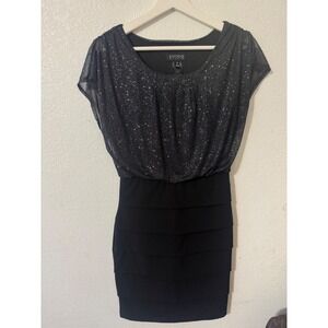 Enfocus Studio Dress‎ - Sparkly Top, Tiered Skirt, Party, Cocktail, Size 8